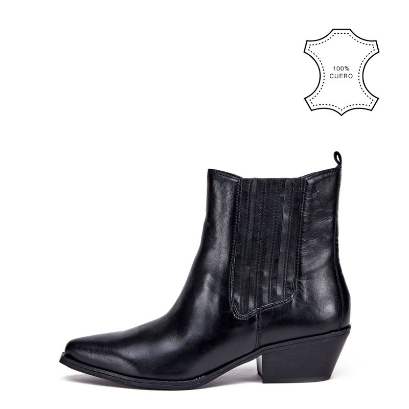 AMPHORA - Botin Taco Samy Negro
