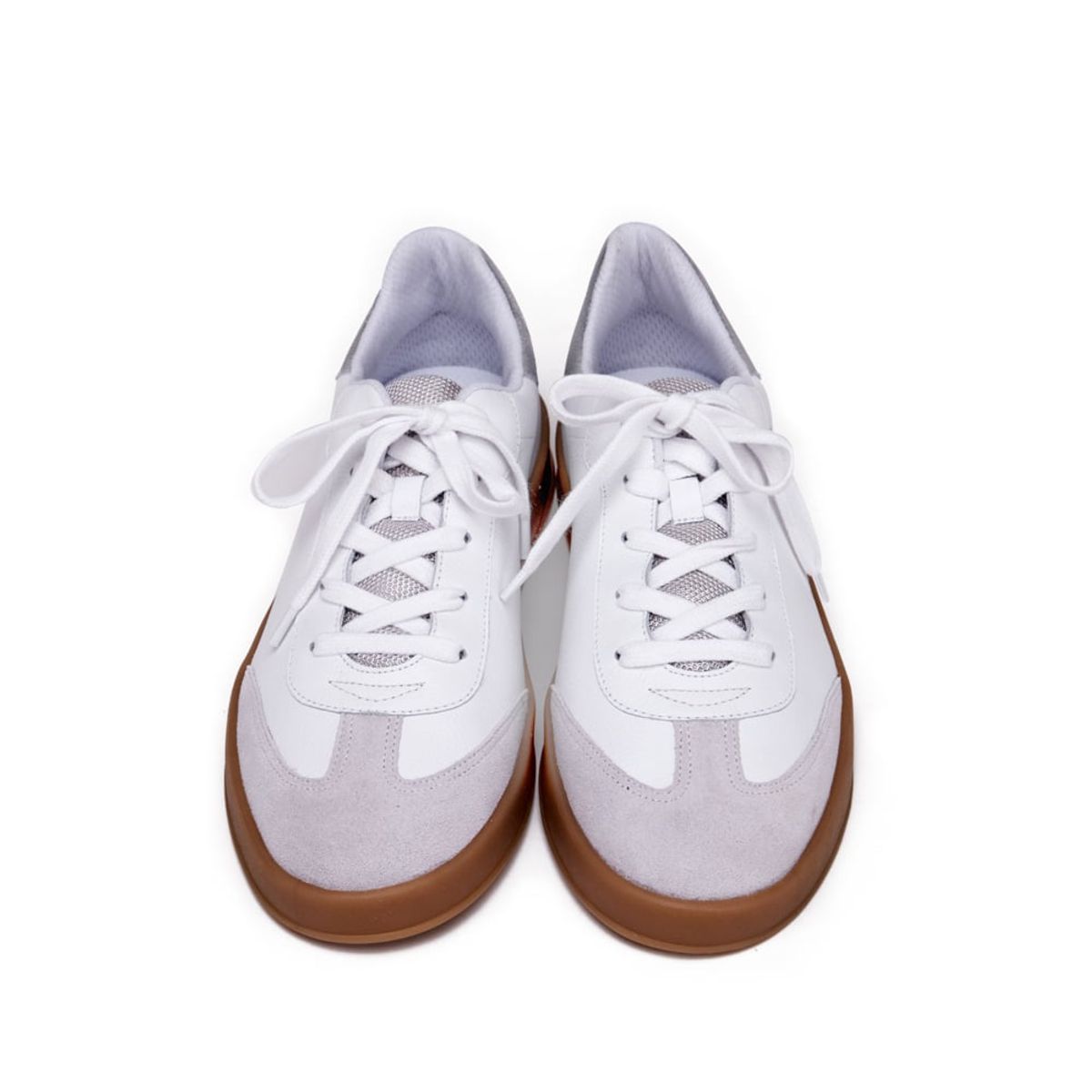 AMPHORA - Zapatilla raquel cuero blanco