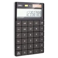 DELI - Calculadora de 12 dígitos 1646x130x146 mm black