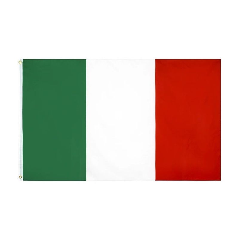 MERCADO CBF - Bandera Italiana 90x150cm Verde Blanco Rojo