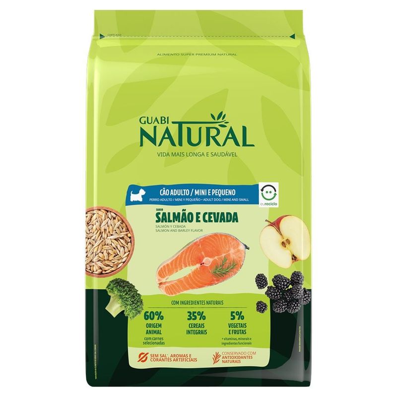 GENERICO - Guabi Natural Perro Adulto Peq/Min Salmón y Cebada 10,1 kg