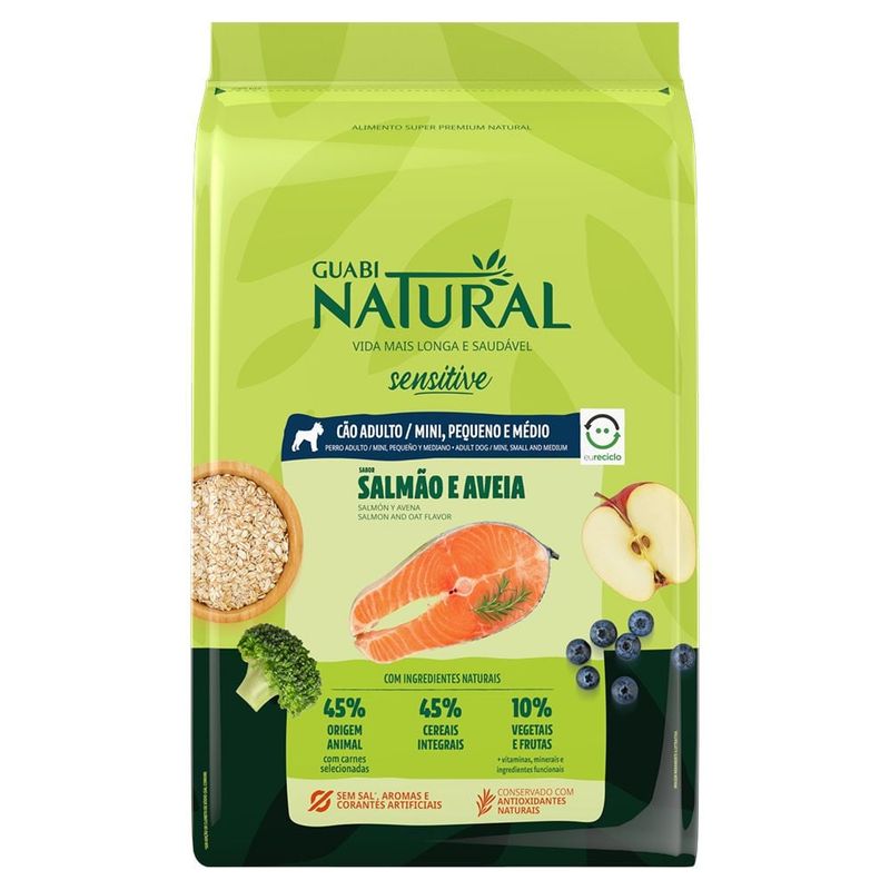 GENERICO - Guabi Natural Adulto Sensitive Peq/Med Salmón y Avena 2,5 kg