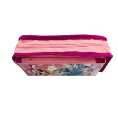 GENERICO - Estuche Escolar Princesa Hielo Doble Cierre Rosado