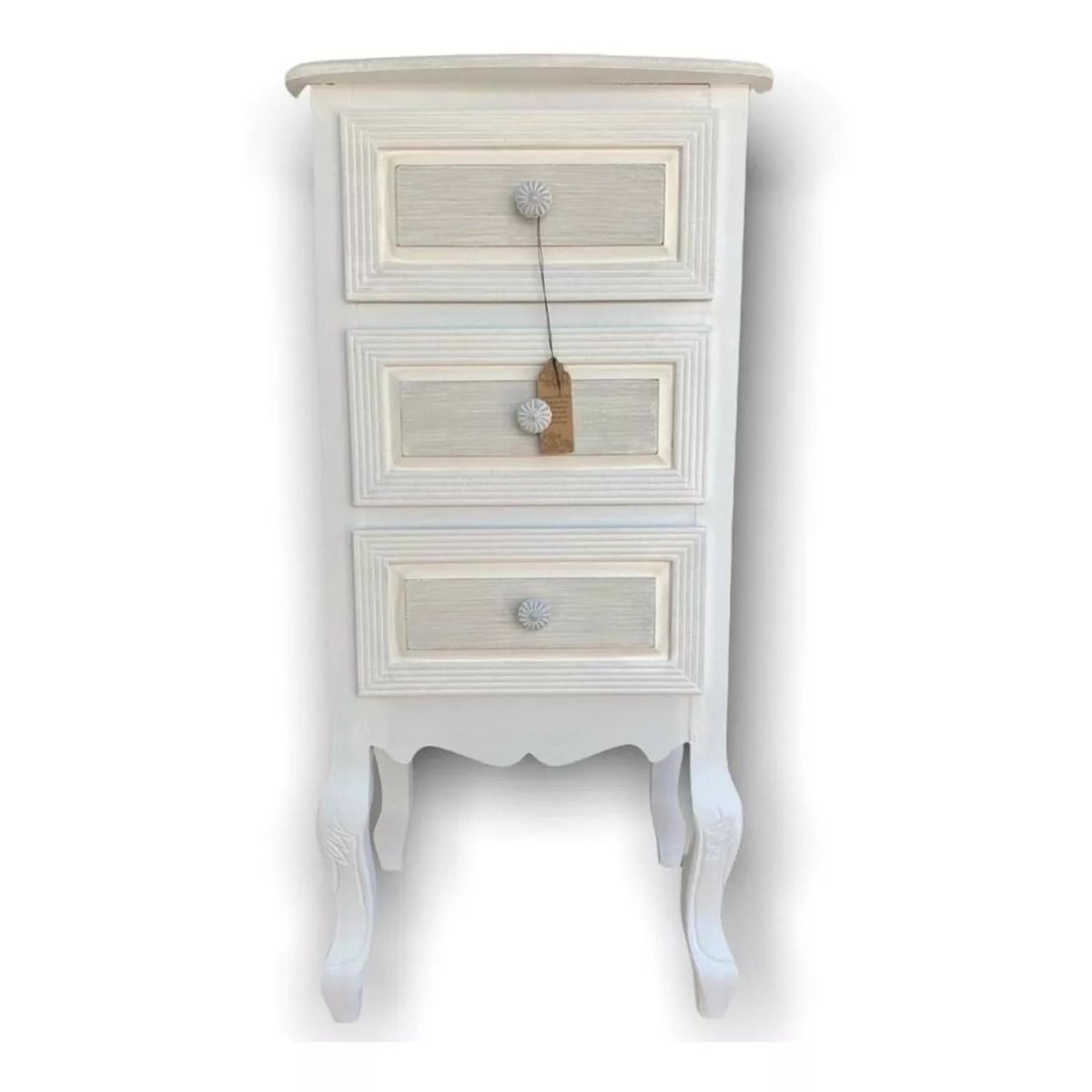 GENERICO - Mueble Velador Provenzal 3 Cajones - S4095