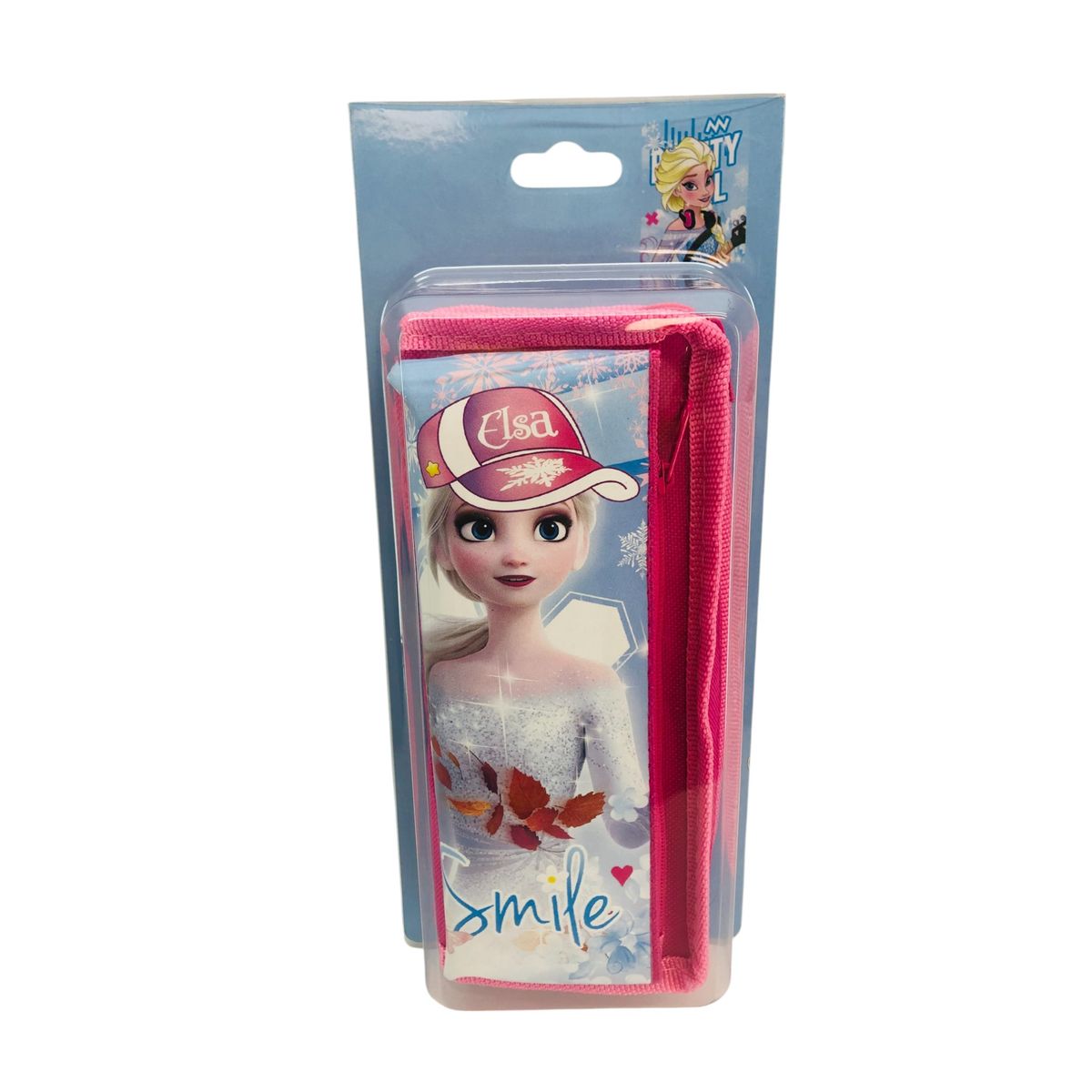 GENERICO - Estuche Escolar Princesa Hielo Doble Cierre Fucsia