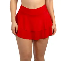 HIPSY - Parte De Abajo Falda short tiro alto traje de baño doble