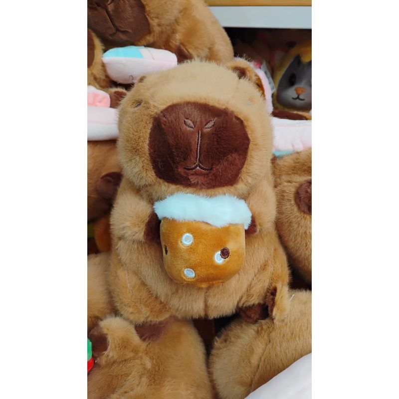 GENERICO - HERMOSOS PELUCHES DE ANIMAL CAPYBARA DE 23CM DISEÑO NUECES