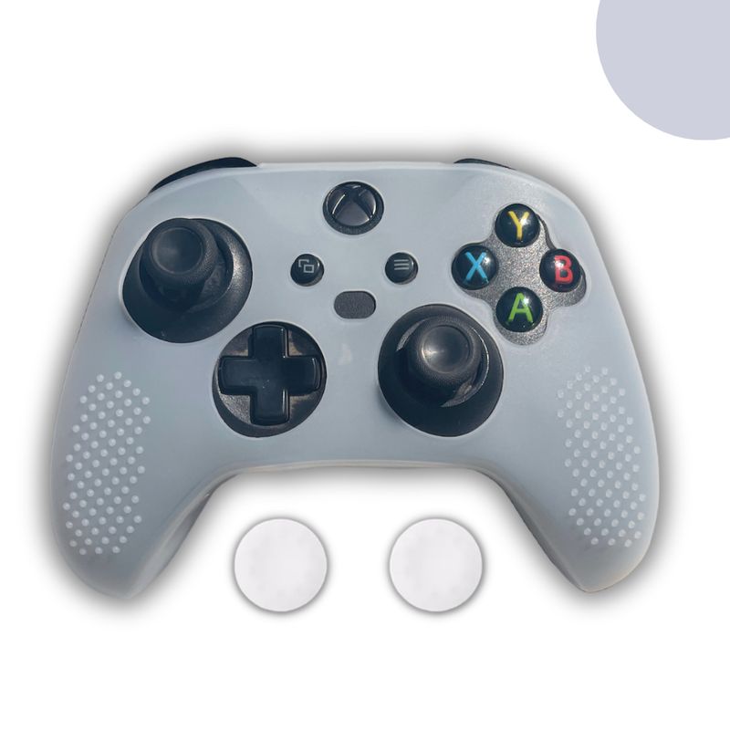 GENERICO - Fundas Protectoras Mando Control Xbox S-X Grips - Blanco.