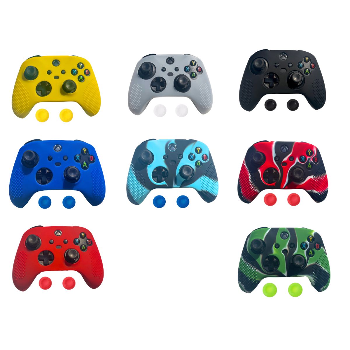GENERICO - Fundas Protectoras Mando Control Xbox S-X Grips - Blanco.