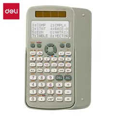 DELI - Calculadora científica 417 funciones libros de texto verde
