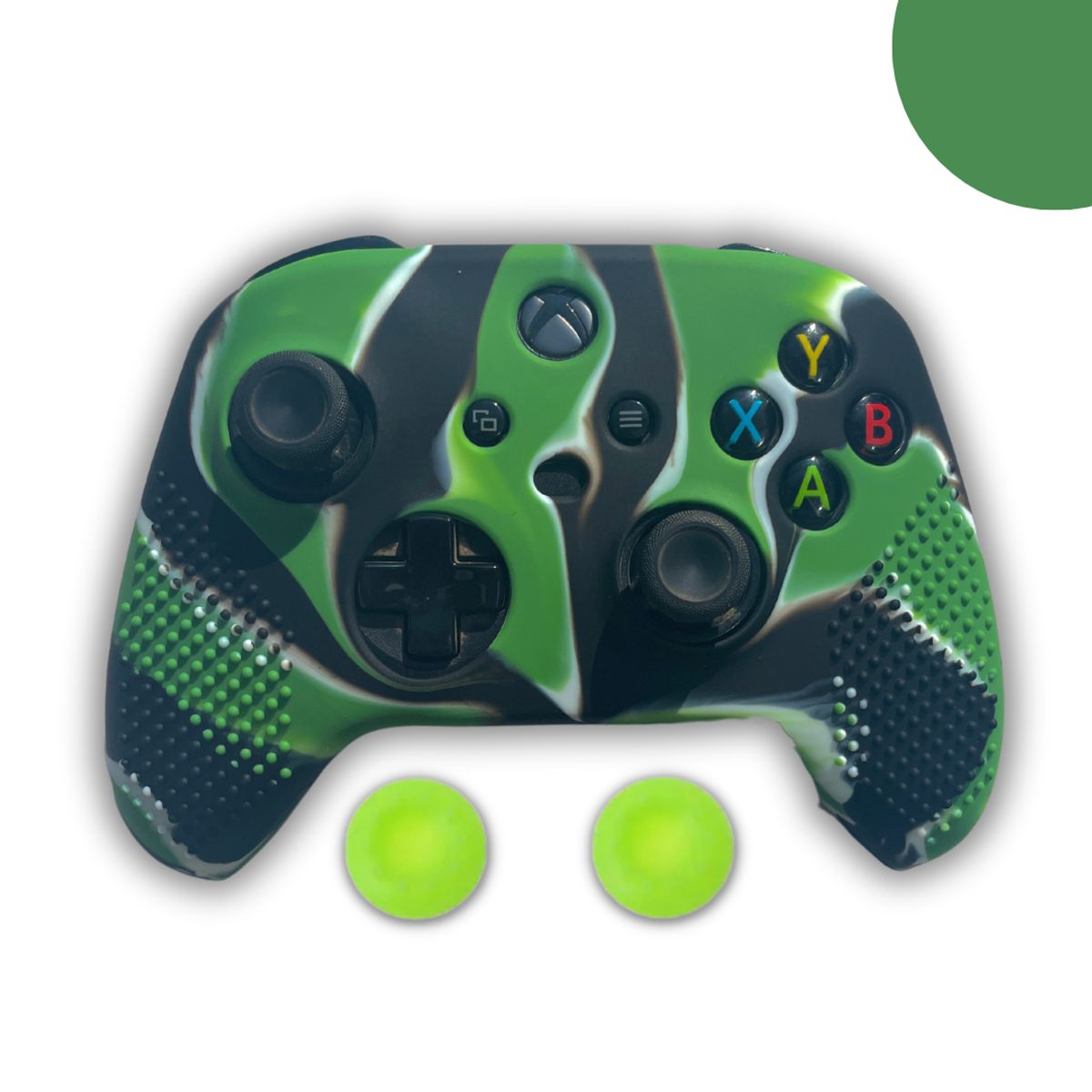 GENERICO - Fundas Protectoras Mando Control Xbox S-X Grips - Camo Verde