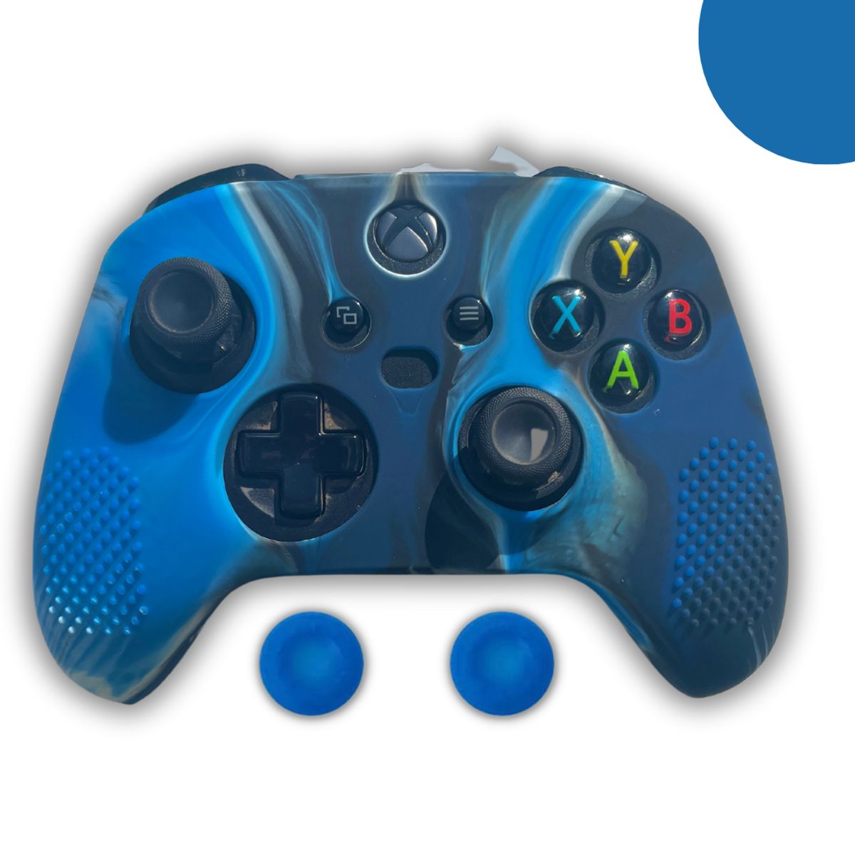 GENERICO - Fundas Protectoras Mando Control Xbox S-X Grips - Camo Azul