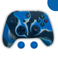 GENERICO - Fundas Protectoras Mando Control Xbox S-X Grips - Camo Azul 2.0