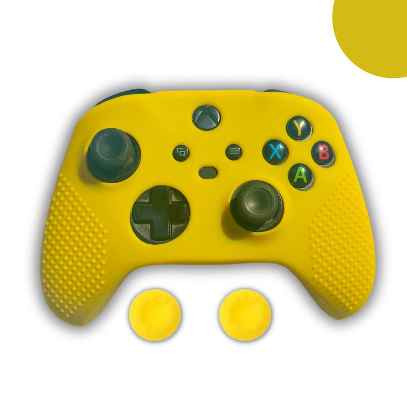GENERICO - Fundas Protectoras Mando Control Xbox S-X Grips - Amarillo.