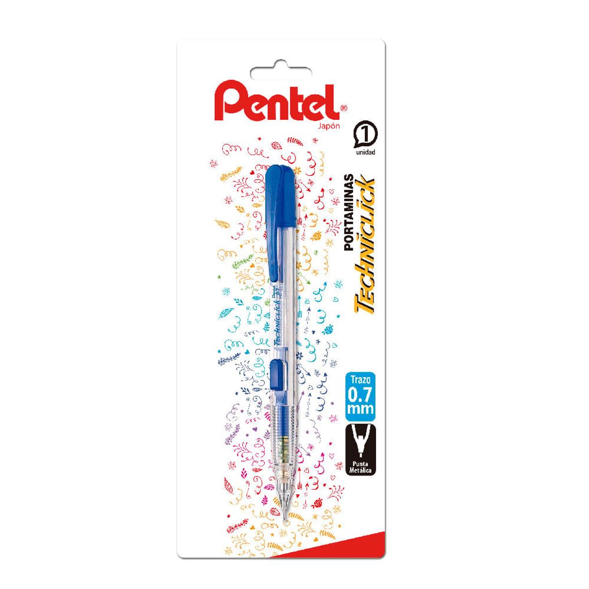 PENTEL - Portaminas Techniclick 07mm Pentel