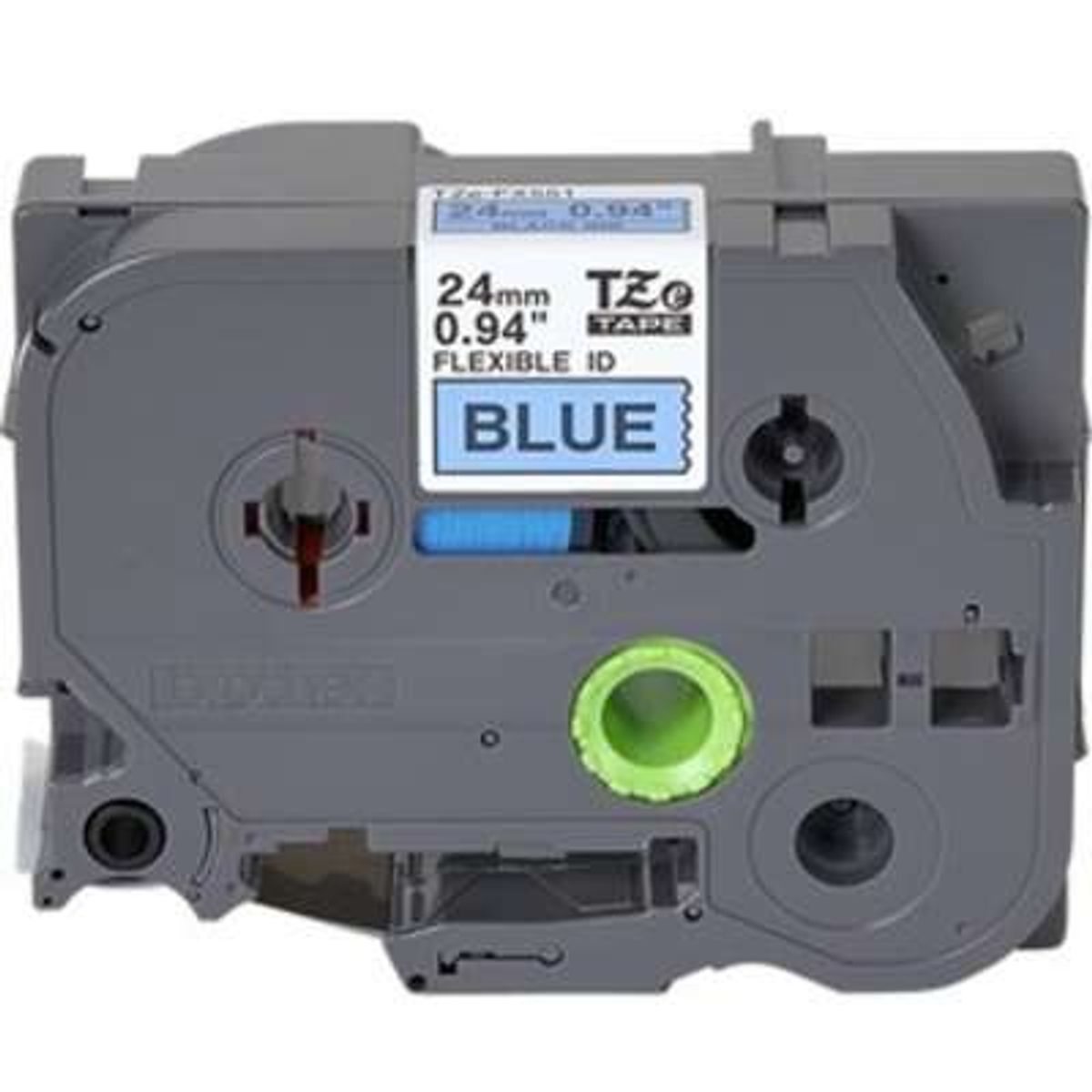 BROTHER - Cinta Brother Flexible Negro Sobre Azul 24mmx8mts Tzefx551