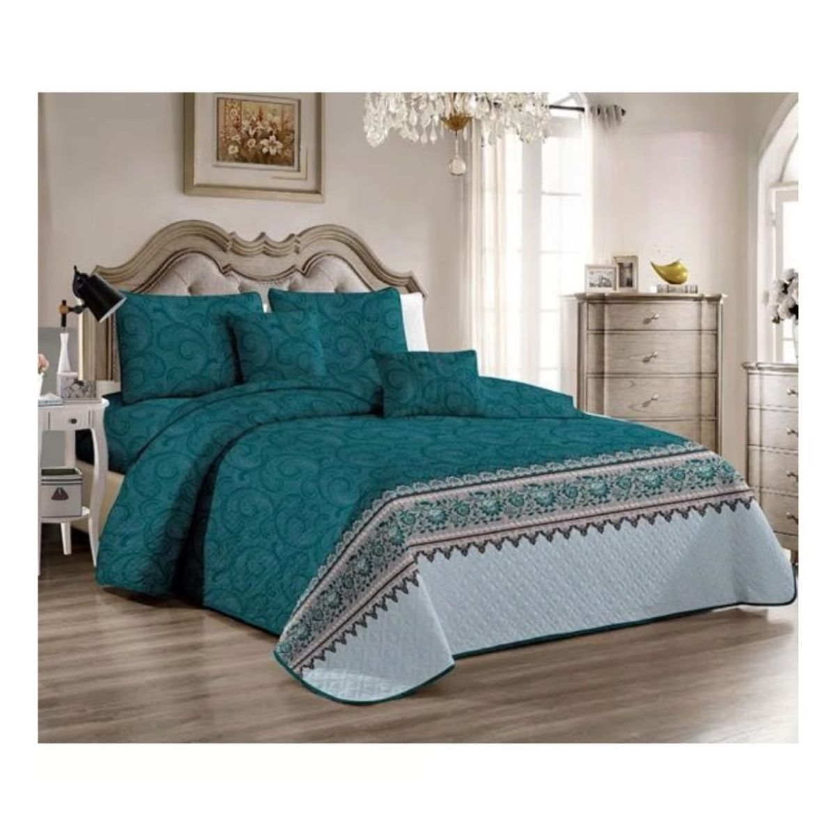 GENERICO - Cubrecama Quilt Verano 2 Plazas - Bangalore KFL373