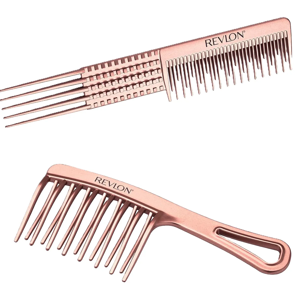 REVLON - Peines Revlon Para Rizos Dorado Rosa