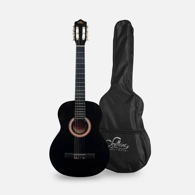 SEVILLANA - Guitarra clásica de niño 30P Sevillana negra