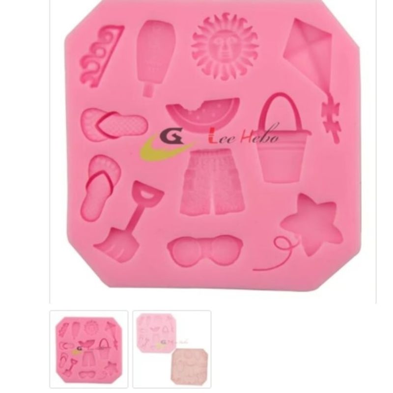 GENERICO - Molde Para Fondant Silicona Forma Short Sol Balde