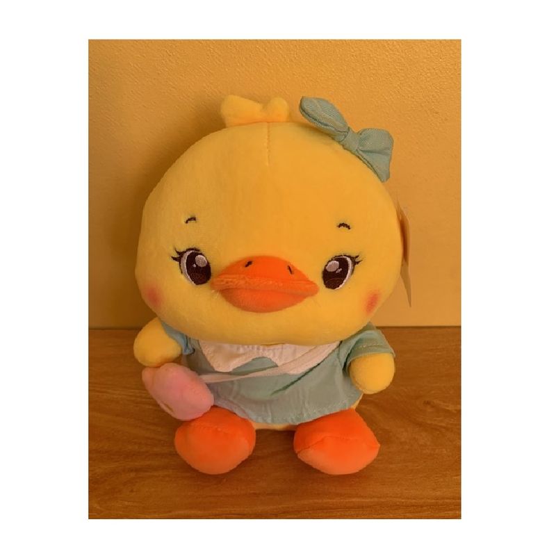 TEEMY - Peluche Patita Con Vestido Kawaii De Felpa Suave 22cm-