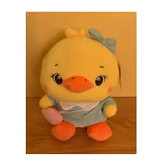 TEEMY - Peluche Patita Con Vestido Kawaii De Felpa Suave 22cm-