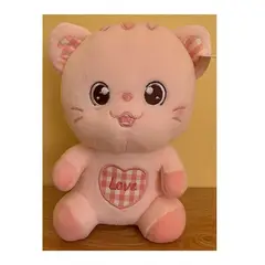 TEEMY - Peluche Gatito Kawaii De Felpa Suave 23cm