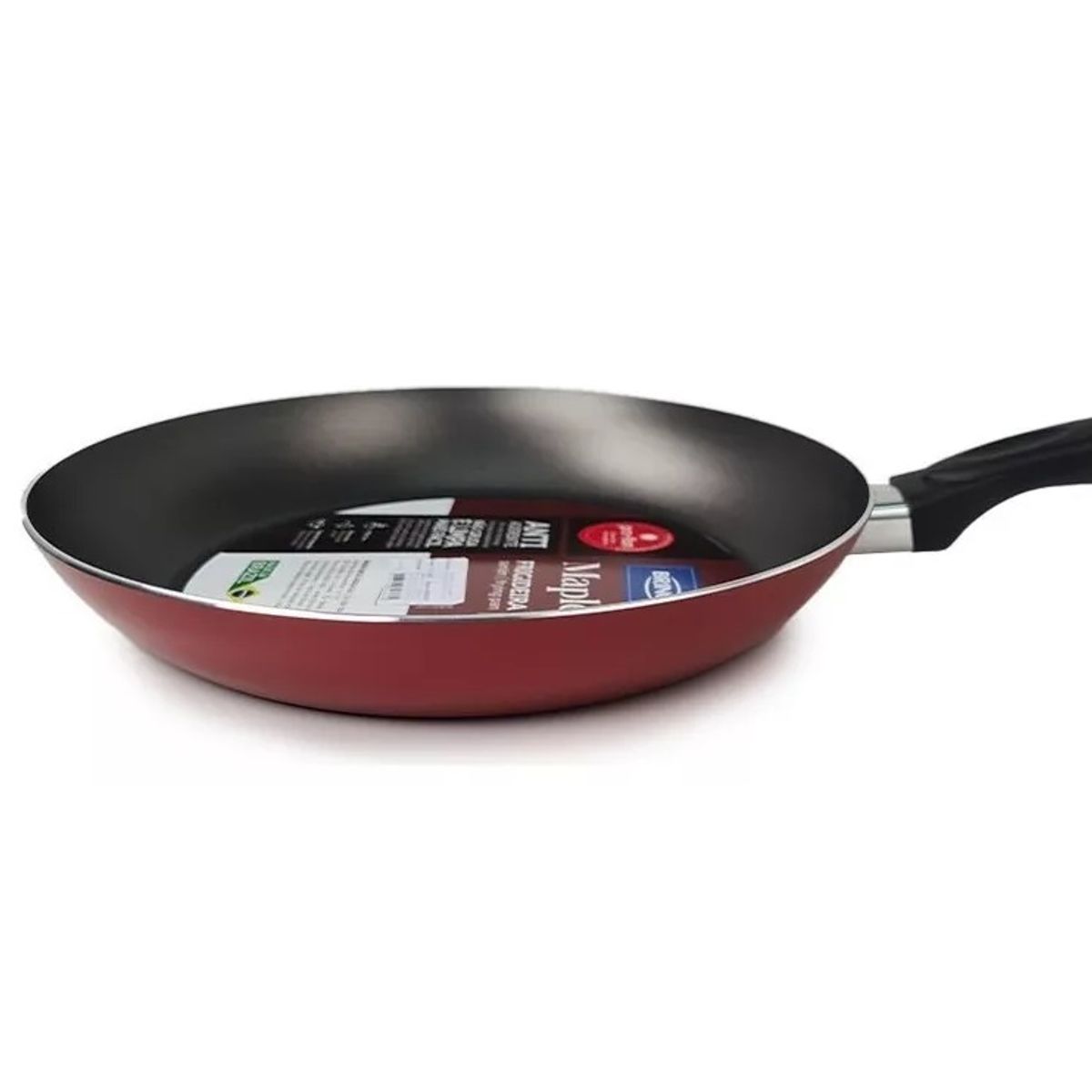 BRINOX - Sartén 24 cm 1.2 l Brinox Maple Rojo