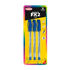 ARTEL - Set 3 Bolígrafos Fx2 10mm Azul