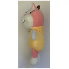 TEEMY - Peluche Vaquita Amarilla Poleron Kawaii De Felpa Suave 23cm