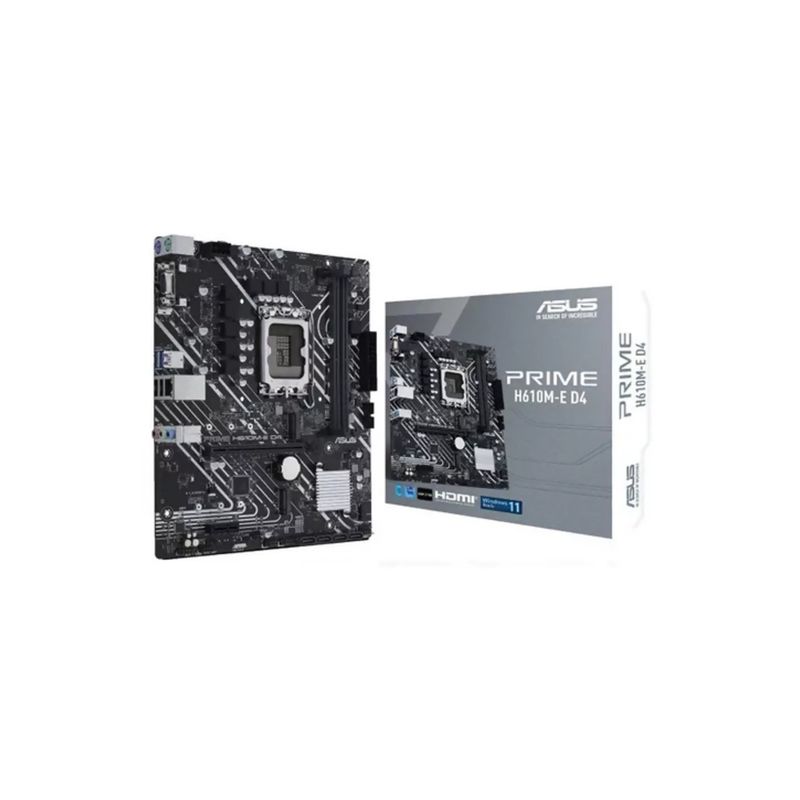 ASUS - Placa Madre ASUS PRIME H610M-E D4 LGA1700 DDR4 2133/3200MHz