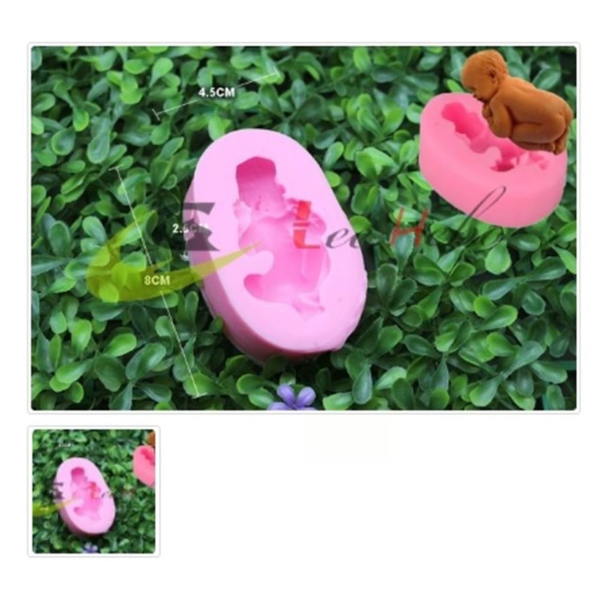 GENERICO - Molde Para Fondant Silicona Forma Bebe-Guagua