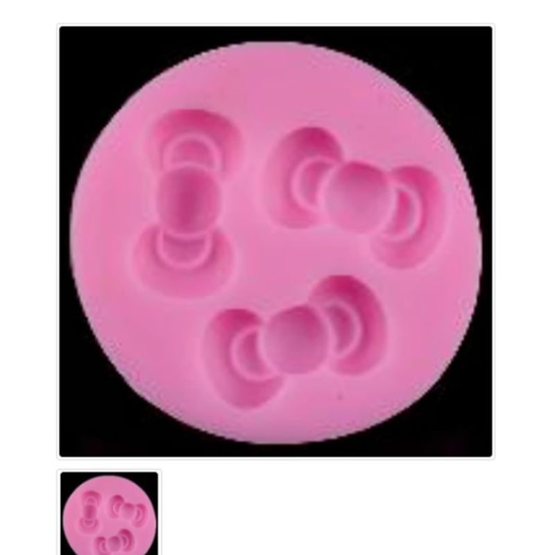 GENERICO - Molde Para Fondant Silicona Forma Lazo