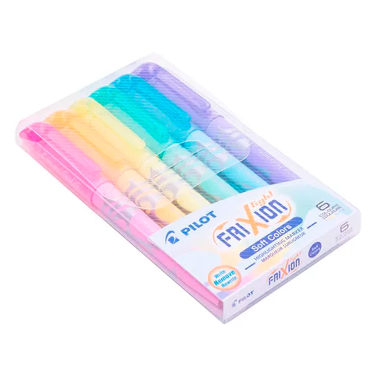 PILOT - Set 6 Destacadores Frixion Light Soft Color Pilot