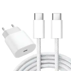 QIHANG - Cargador Teléfono Celular Cable Tipo C Usb-C Rápido 35w PD