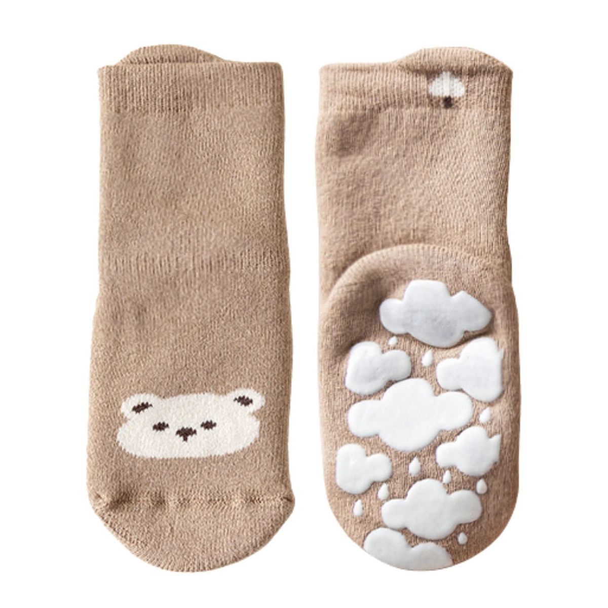 TU SAQUITO - Calcetines de bebé con antideslizante, diseño Osito