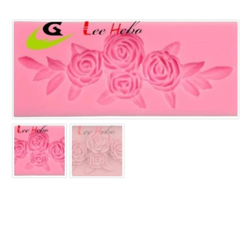 GENERICO - Molde Para Fondant Silicona Forma Rosas