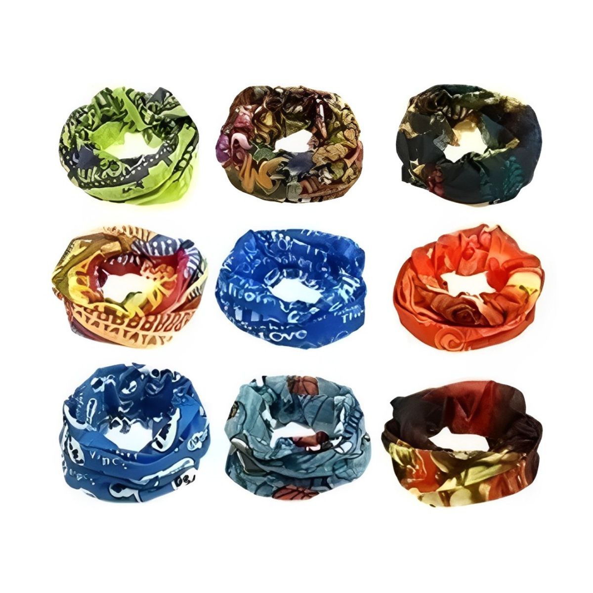 GENERICO - Pack 5 Bandanas + De 100 Diseños A Elegir