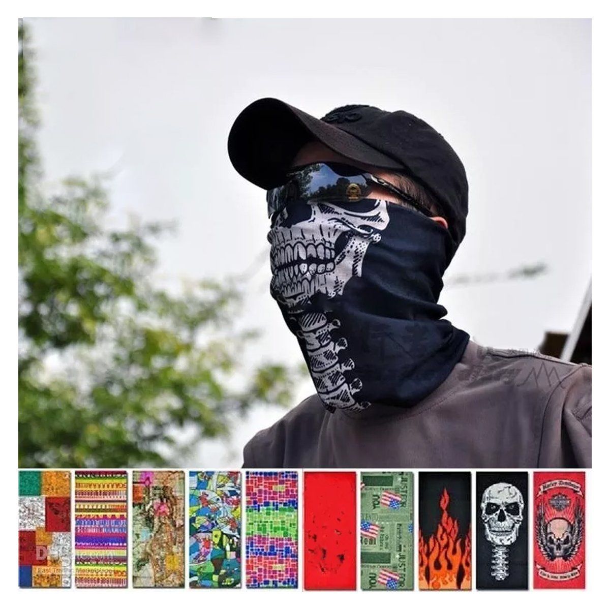GENERICO - Pack 5 Bandanas + De 100 Diseños A Elegir