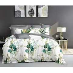 GENERICO - CUBRECAMA QUILT DE VERANO KING DISEÑO BLANCO CON FLORES TF