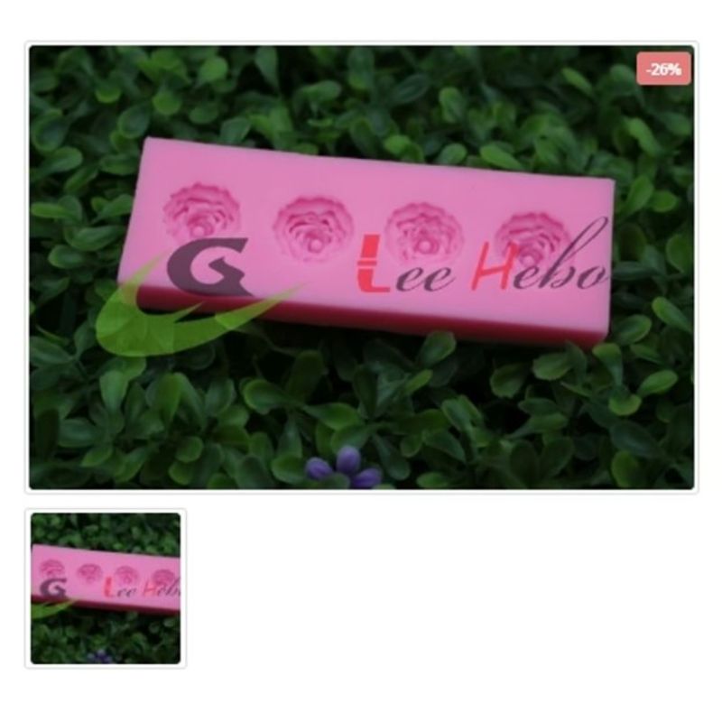 GENERICO - Molde Para Fondant Silicona Forma Rosas
