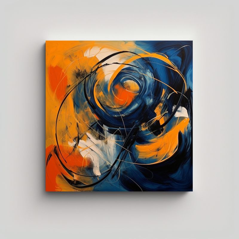 GENERICO - Pinturas Decorativas En Estilo Speedpainting 60x60 Cm