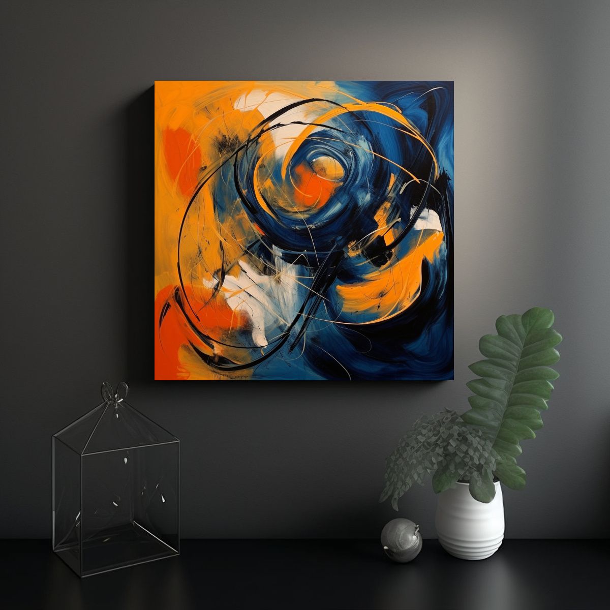 GENERICO - Pinturas Decorativas En Estilo Speedpainting 50x50 Cm