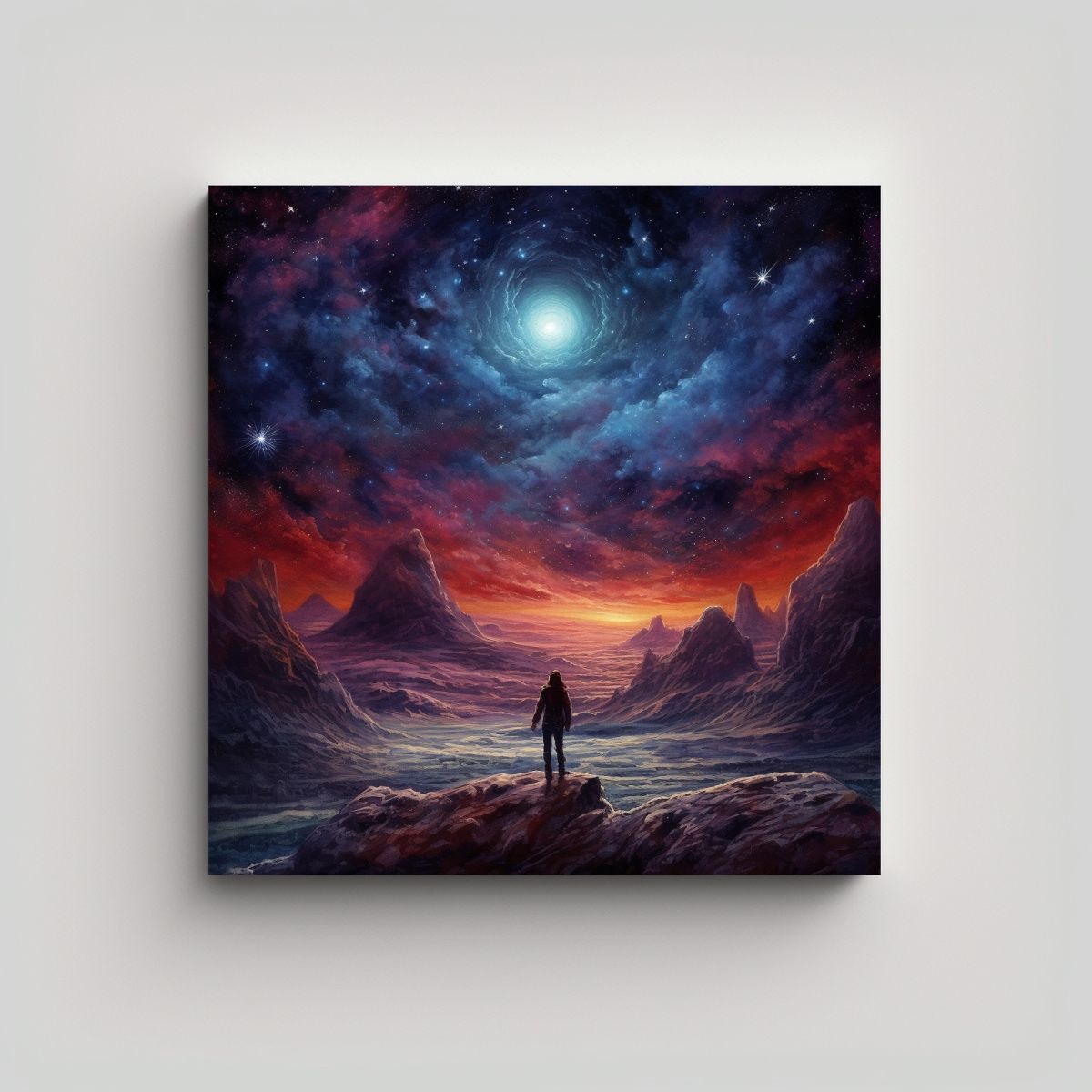 GENERICO - Cuadro Decorativo Moderno: Composición Dinámica 60x60 Cm