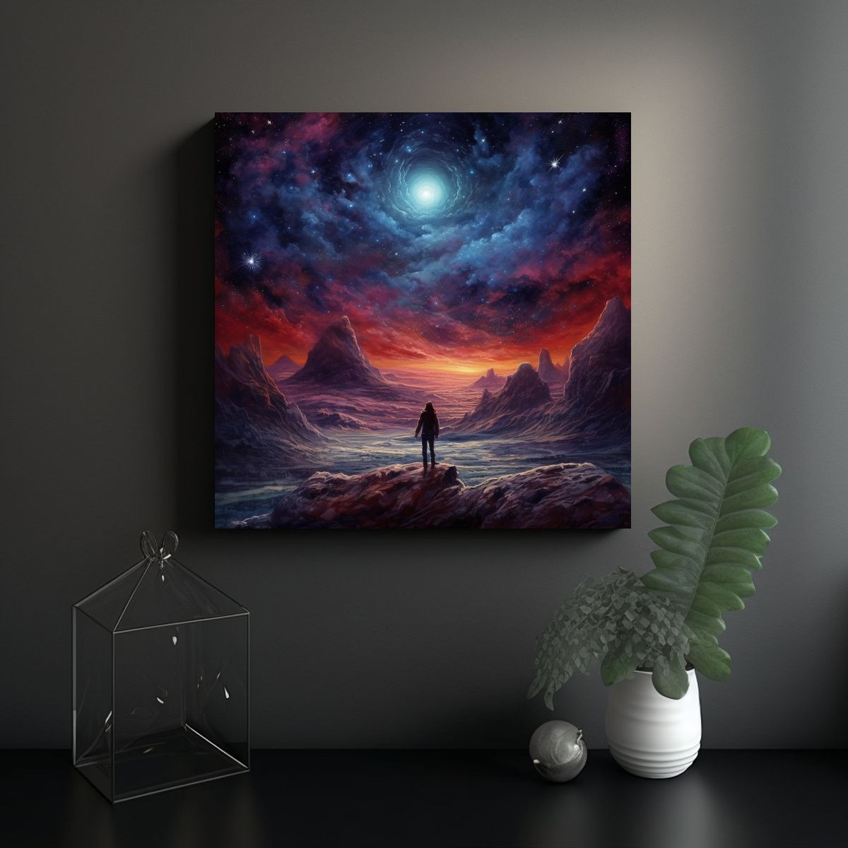 GENERICO - Cuadro Decorativo Moderno: Composición Dinámica 60x60 Cm