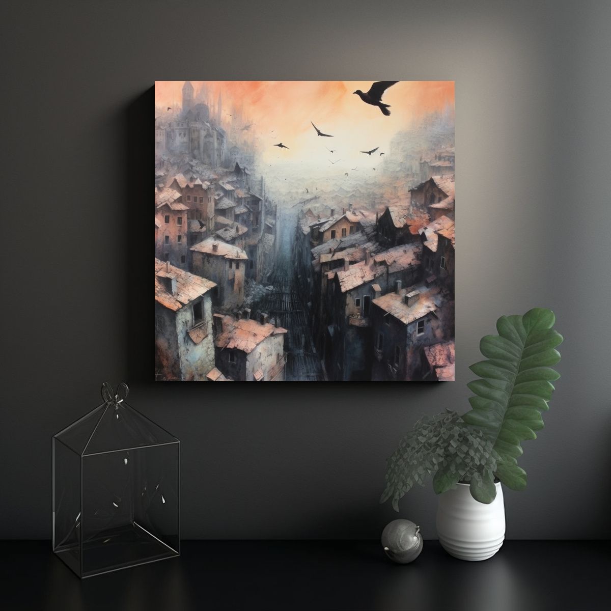 GENERICO - Pinturas De Pared Con Patrones Intensos De 60x60 Cm