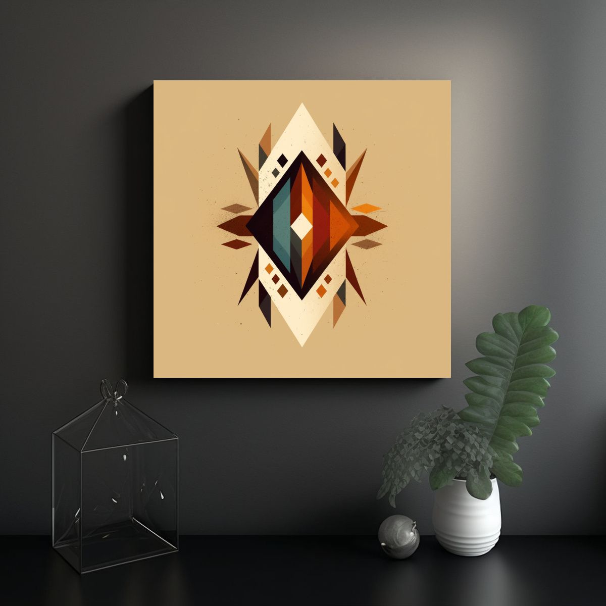 GENERICO - Cuadros Decorativos De Estilo De Brazo Echoes Of 80x80 Cm