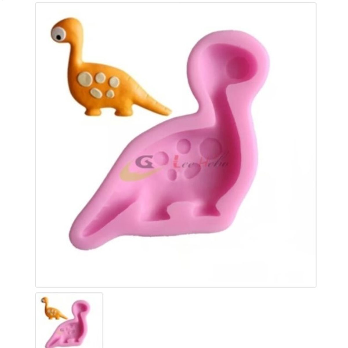GENERICO - Molde Para Fondant Silicona Forma Dinosaurio