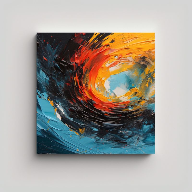 GENERICO - Pinturas Decorativas En Estilo Acrílico De Forma 70x70 Cm