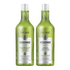 INOAR - Set Résistance Shampoo Y Acondicionador Fibra de Bambu 1LT